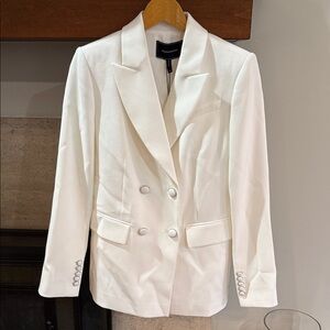 BCBGMaxAzria Double-Breasted White Blazer. Women’s